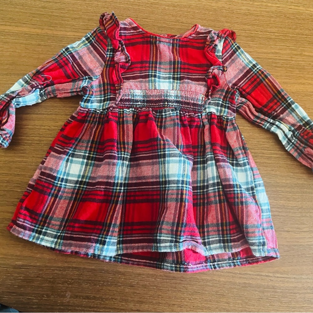 Red Plaid Sleeveless Dress